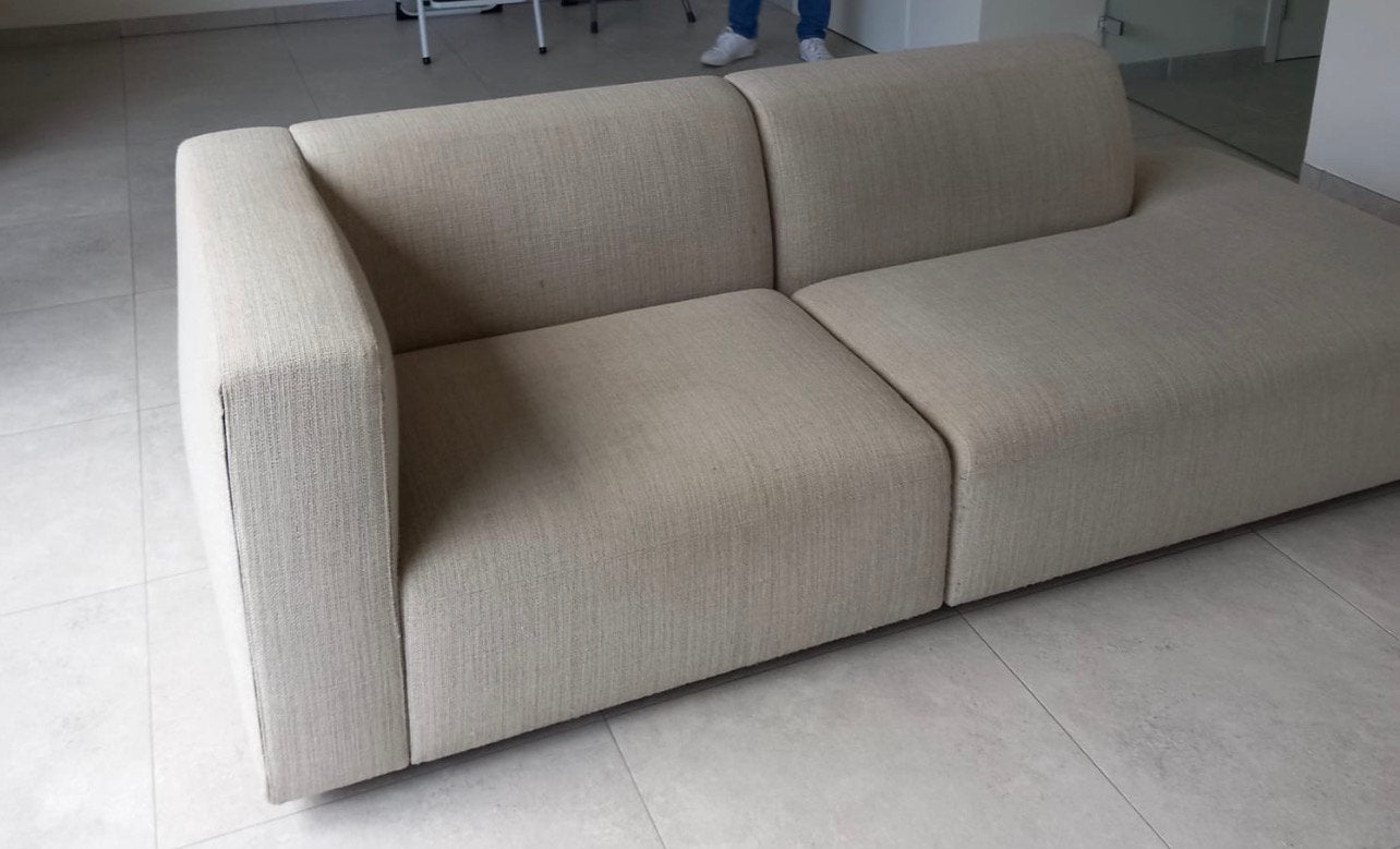 Zetel, Huis en Inrichting, Ophalen, Gebruikt, Driepersoons, 75 tot 100 cm