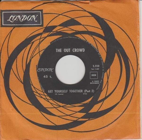 R&B 45: The Out Crowd – Get Yourself Together, Cd's en Dvd's, Vinyl Singles, Gebruikt, Single, 1960 - 1969, R&B en Soul, 7 inch