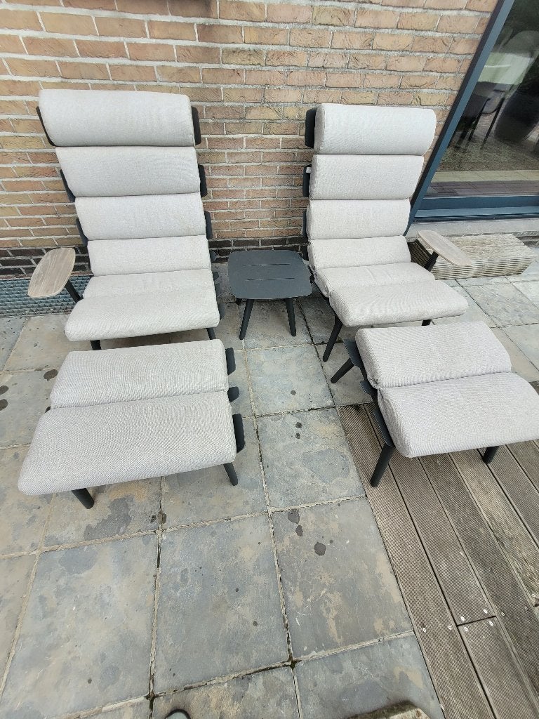 Terrasstoelen, Enlèvement, Comme neuf, Aluminium