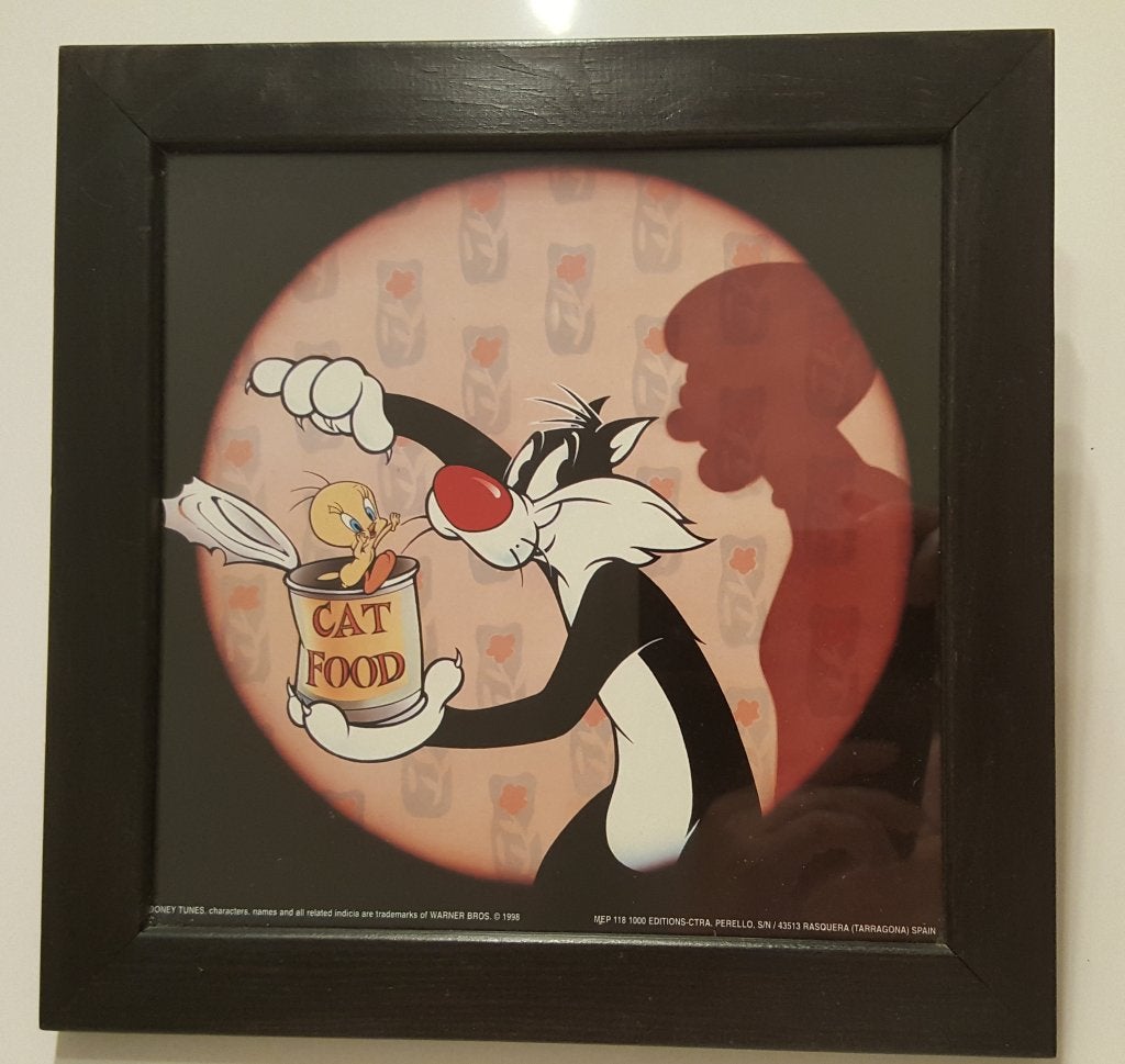 Tweety et Sylvester : impression Looney Tunes Perello - 1998, Enlèvement ou Envoi, Looney Tunes, Utilisé, Image, Affiche ou Autocollant