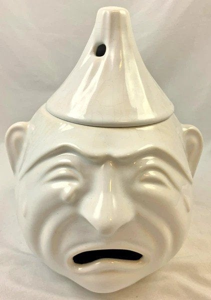 Bocal à oignons, pot à ail blanc vintage en céramique, Maison & Meubles, Autres marques, Pot de stockage, Comme neuf, Pierre/céramique