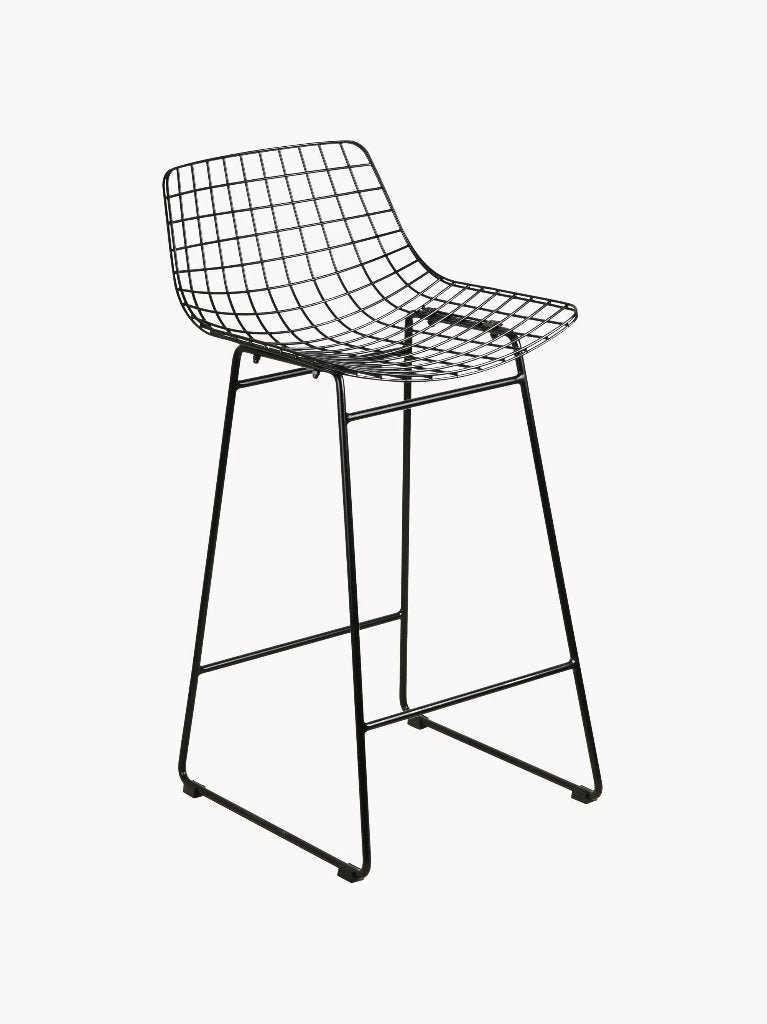 HK Living Barkruk set van 2 + velvet comfort kit groen, Ophalen, Zo goed als nieuw, Metaal, 60 tot 90 cm