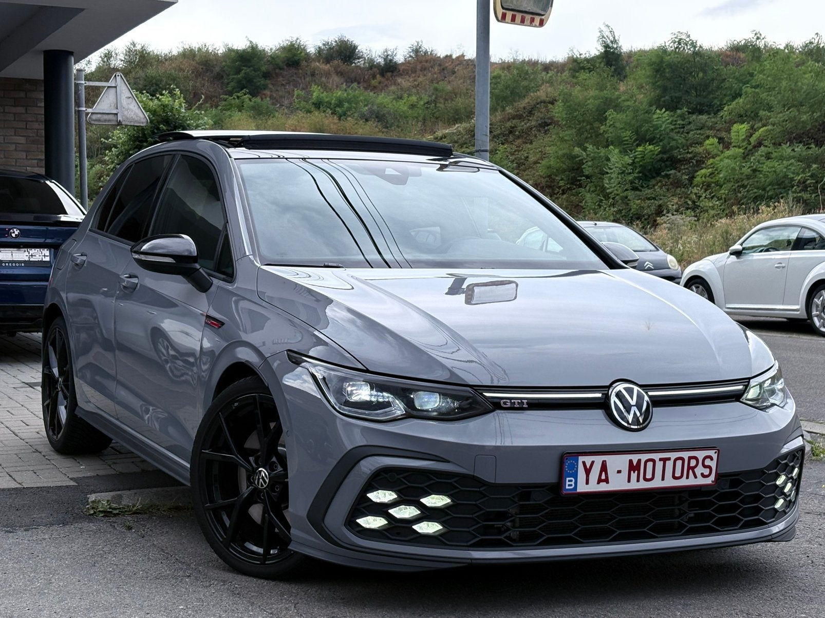 Vw Golf 8 GTI - 2021 - IQ light - Toit Ouvrant - Garantie, Autos, Argent ou Gris, Entreprise, Noir, 5 places