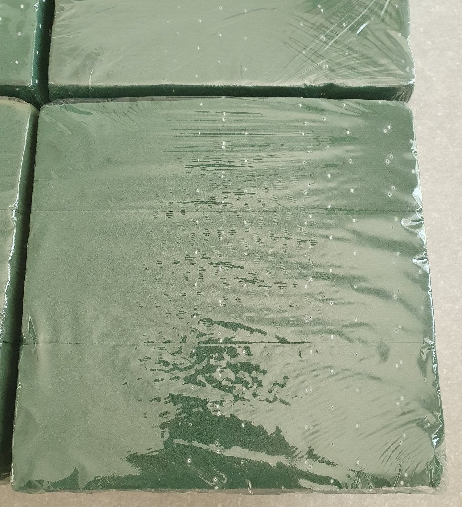 Paquet de briques de mousse florale verte (22 x 10 x 7 cm), Vert, Comme neuf, Enlèvement, Autres matériaux