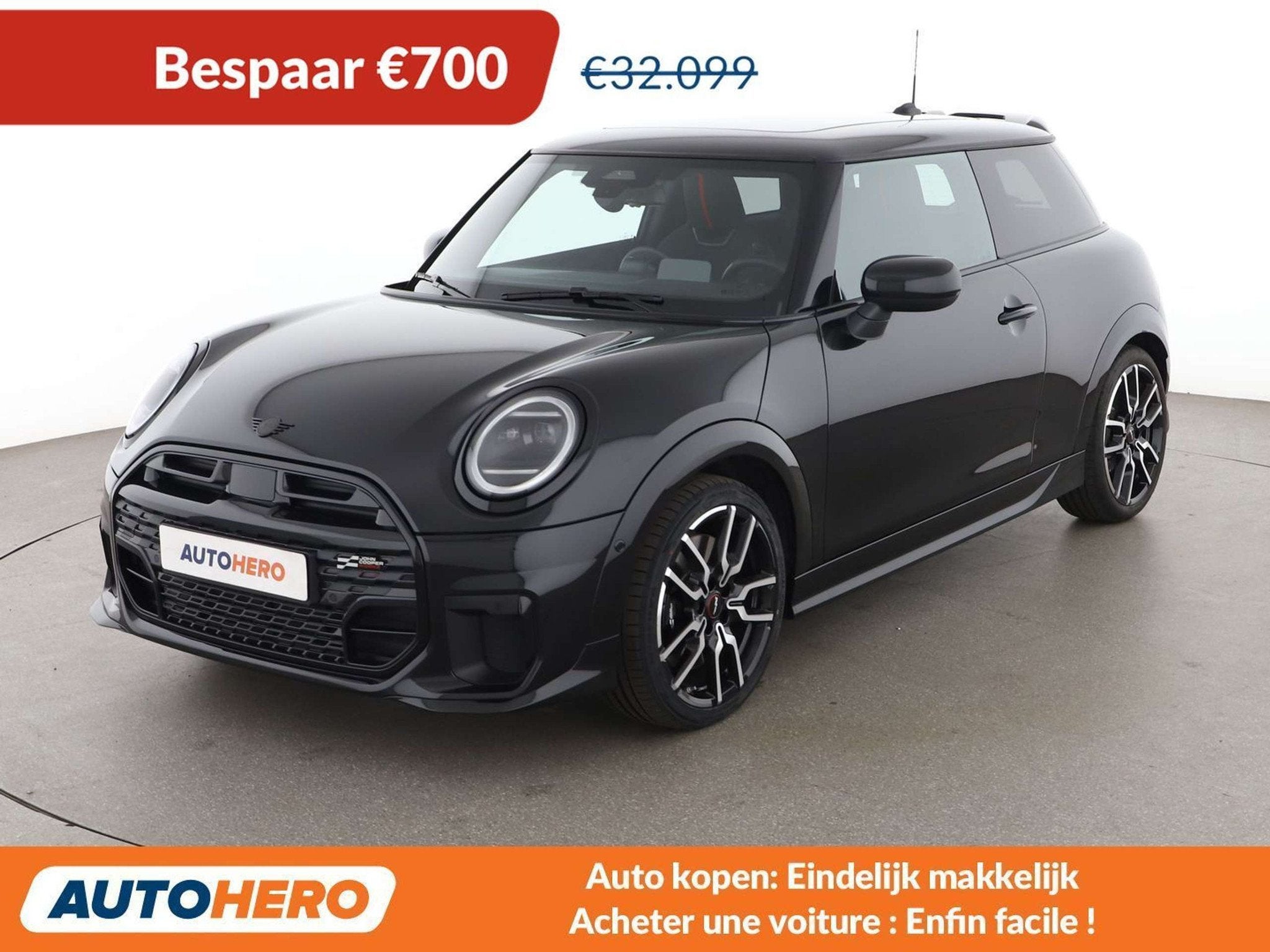 MINI Cooper S Cooper S John Cooper Works Trim (bj 2024), Auto's, Gebruikt, Zwart, Overige brandstoffen, Zwart