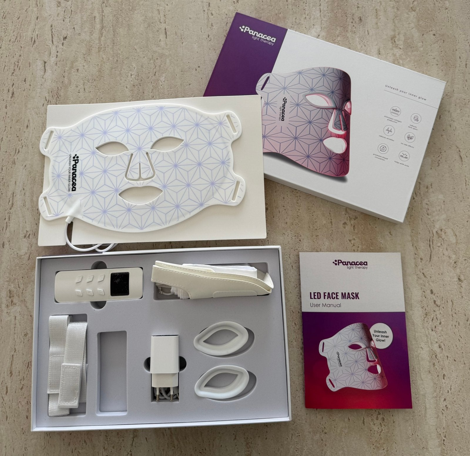 Panacea LED Gezichtsmasker Lichttherapie – Nieuw, Elektronische apparatuur, Ophalen of Verzenden, Nieuw, Overige typen