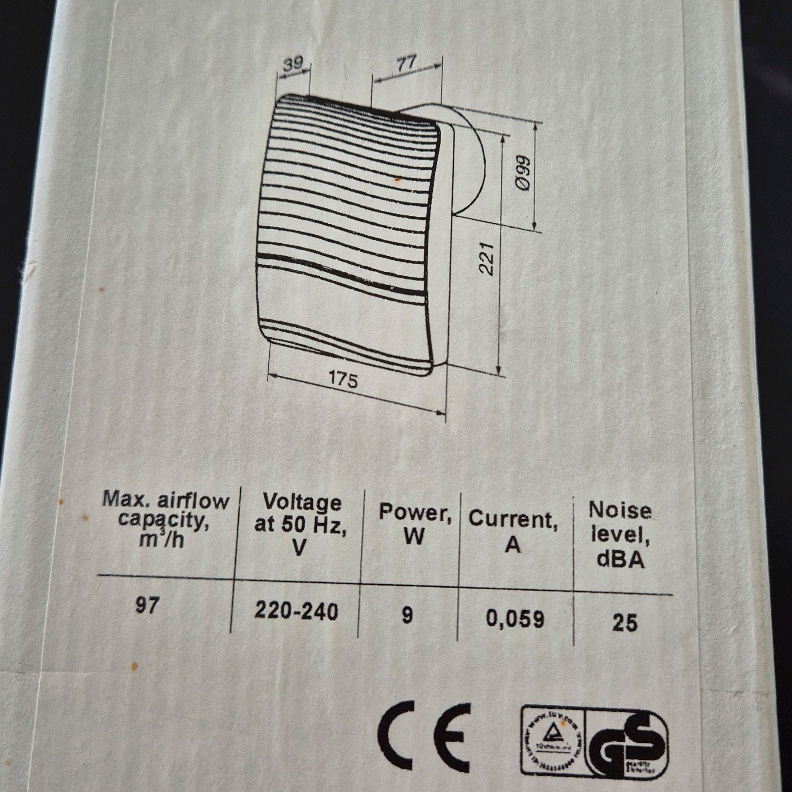 plafondventilator nieuw, Ophalen of Verzenden, Nieuw, Ventilator en Afzuiger