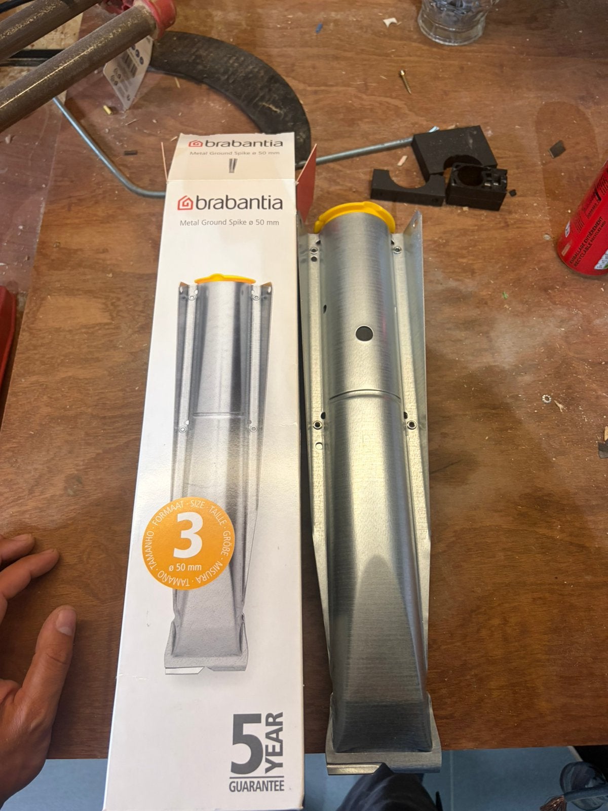 Brabantia grond voet voor droogparasol, Jardin & Terrasse, Éclairage extérieur, Enlèvement ou Envoi, Comme neuf