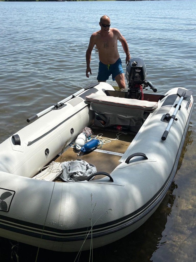 Rubberboot, Watersport en Boten, Rubberboten, 6 pk, Zo goed als nieuw, Hout, Mercury