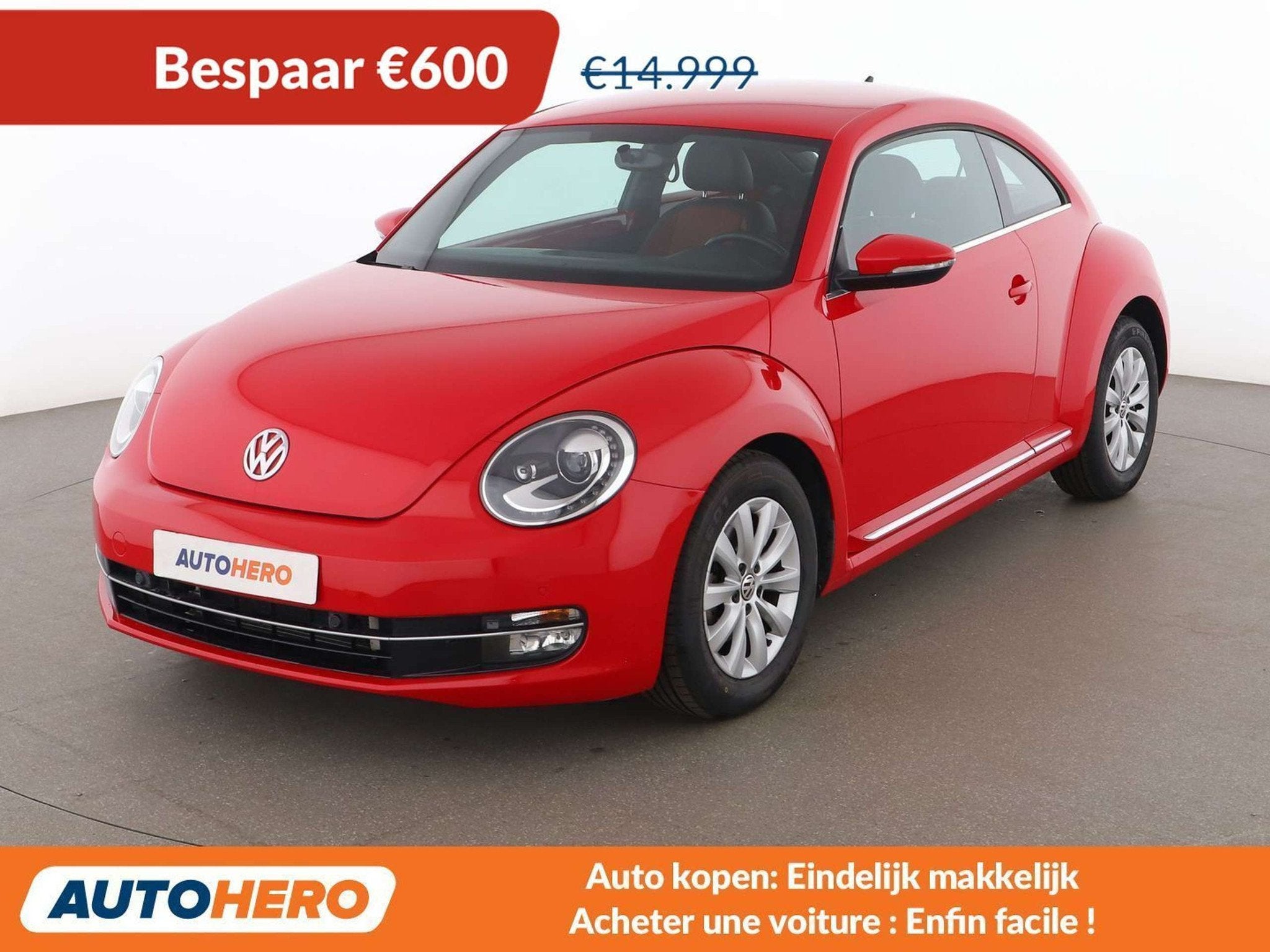Volkswagen Beetle 1.2 TSI Design BlueMotion Tech (bj 2016), Voorwielaandrijving, 4 zetels, 105 pk, Beetle (Kever)