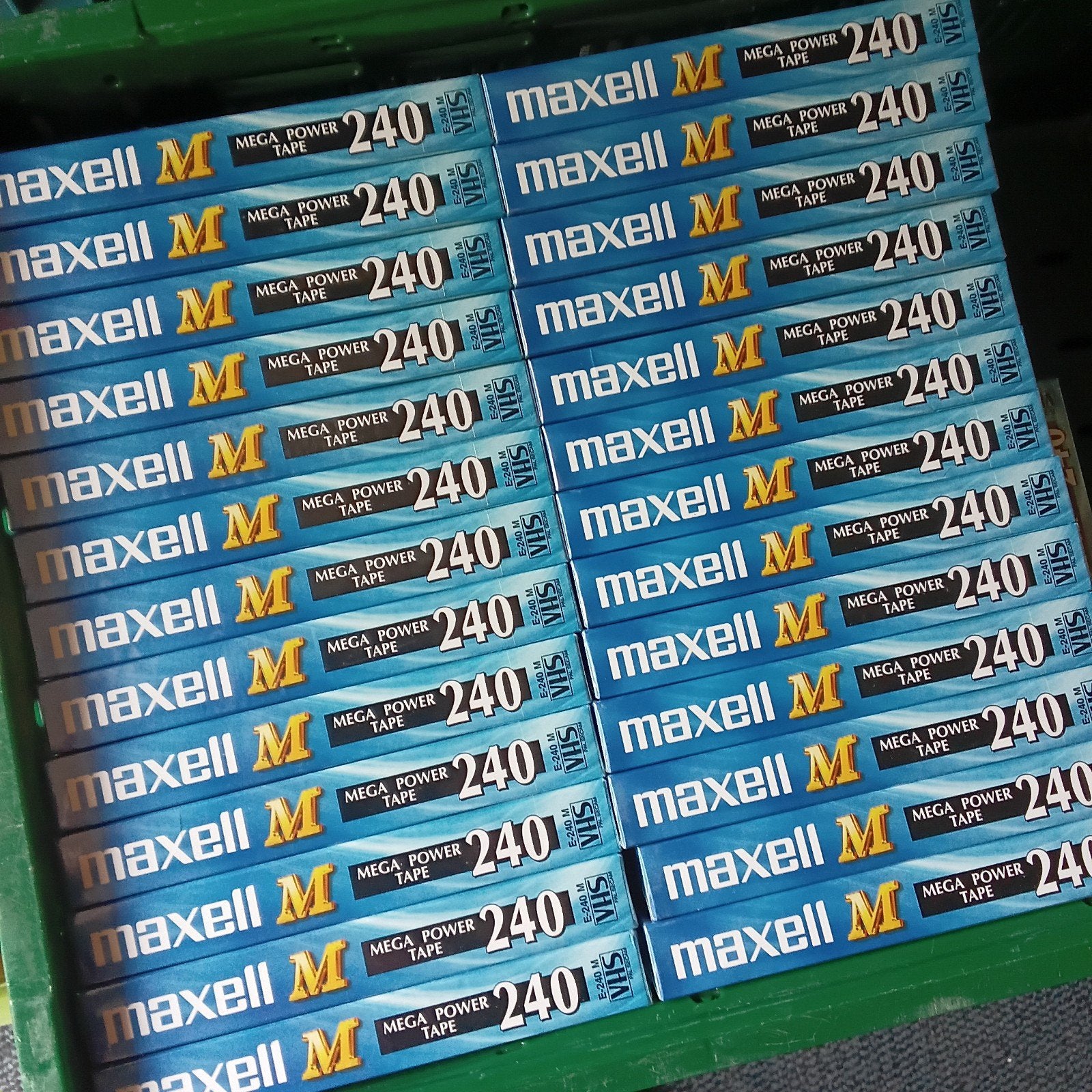 Maxell k7 VHS vierge 240 mega power tape (LOT de 10), Enlèvement ou Envoi