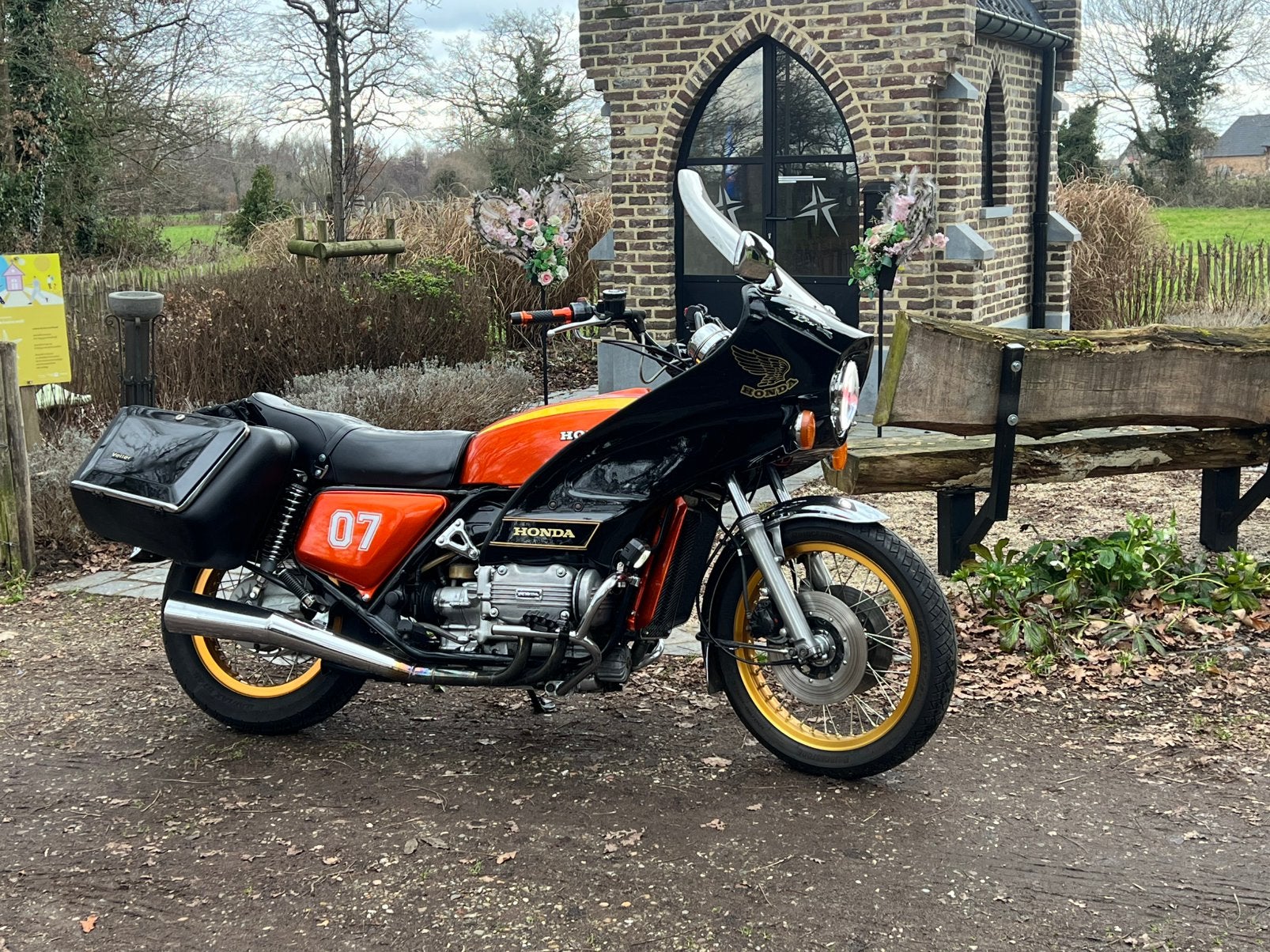 Mooie Honda Goldwing gl1000 1977, Motoren, Cardan-aandrijving, Occasion, 4 cilinders, Motorrijbewijs A