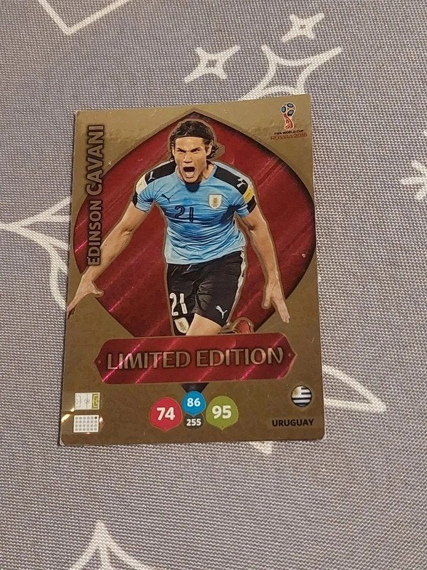 Panini / Voetbalkaart : Edison Cavani / Limited Edition, Verzamelen, Ophalen of Verzenden, Zo goed als nieuw, Spelerskaart