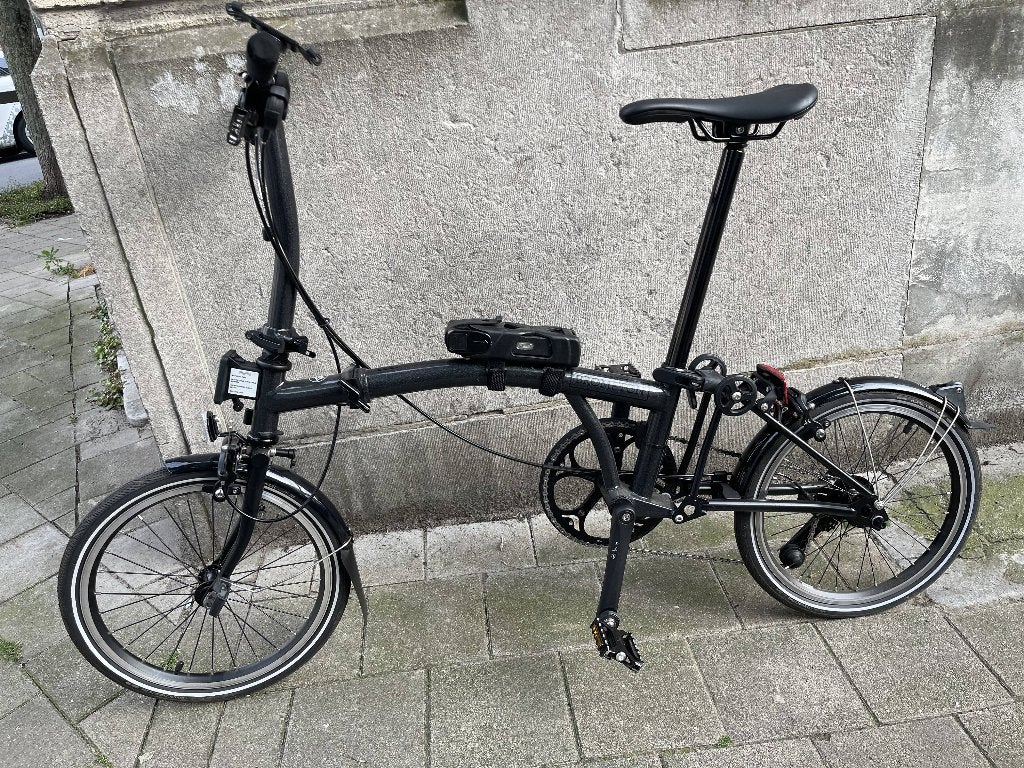 Brompton P-LINE S4L Folding Bike with Titanium Ends -, Vélos & Vélomoteurs, Frein sur jante, Brompton, Comme neuf, Enlèvement