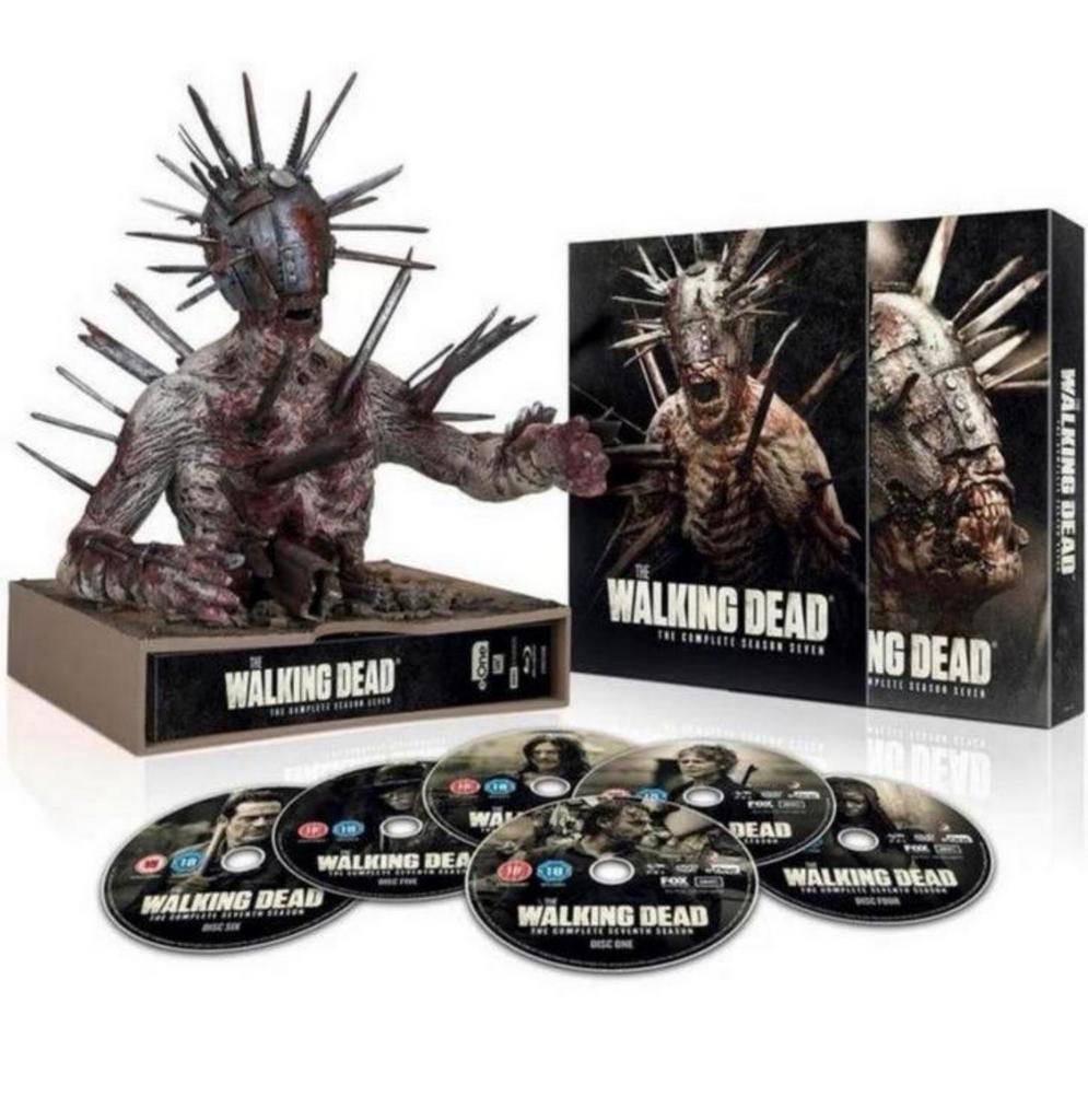 The Walking Dead Seizoen 7 Gelimiteerde Spike Walker Blu-ray, Ophalen of Verzenden, Nieuw in verpakking, Science Fiction en Fantasy