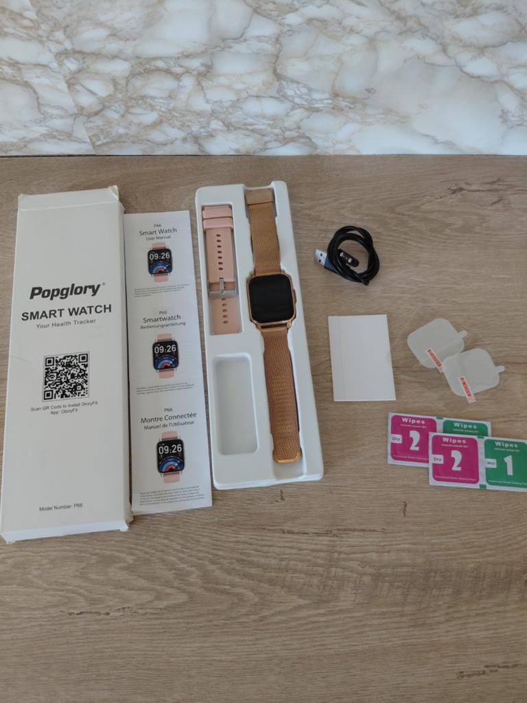 Superbe montre connectée Popglory, Enlèvement, Comme neuf, Rose