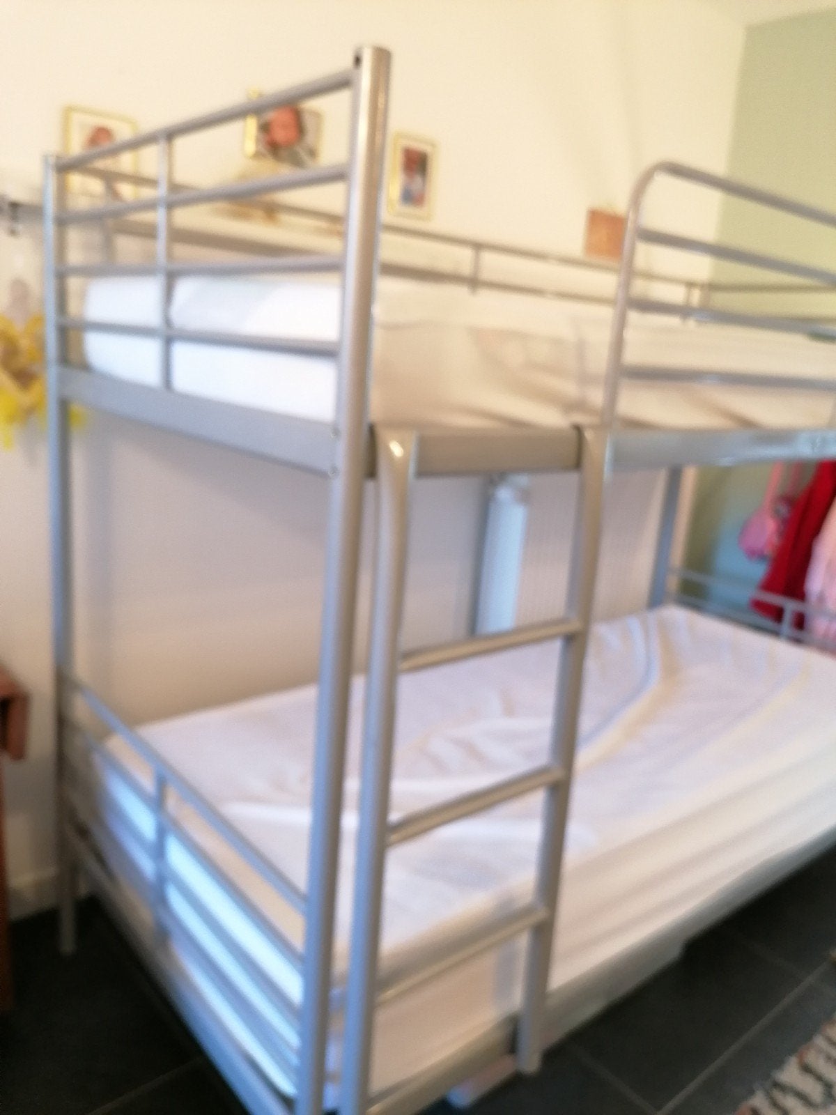 zeer stevig metalen stapelbed., Huis en Inrichting, Ophalen, Gebruikt, 90 cm, 210 cm