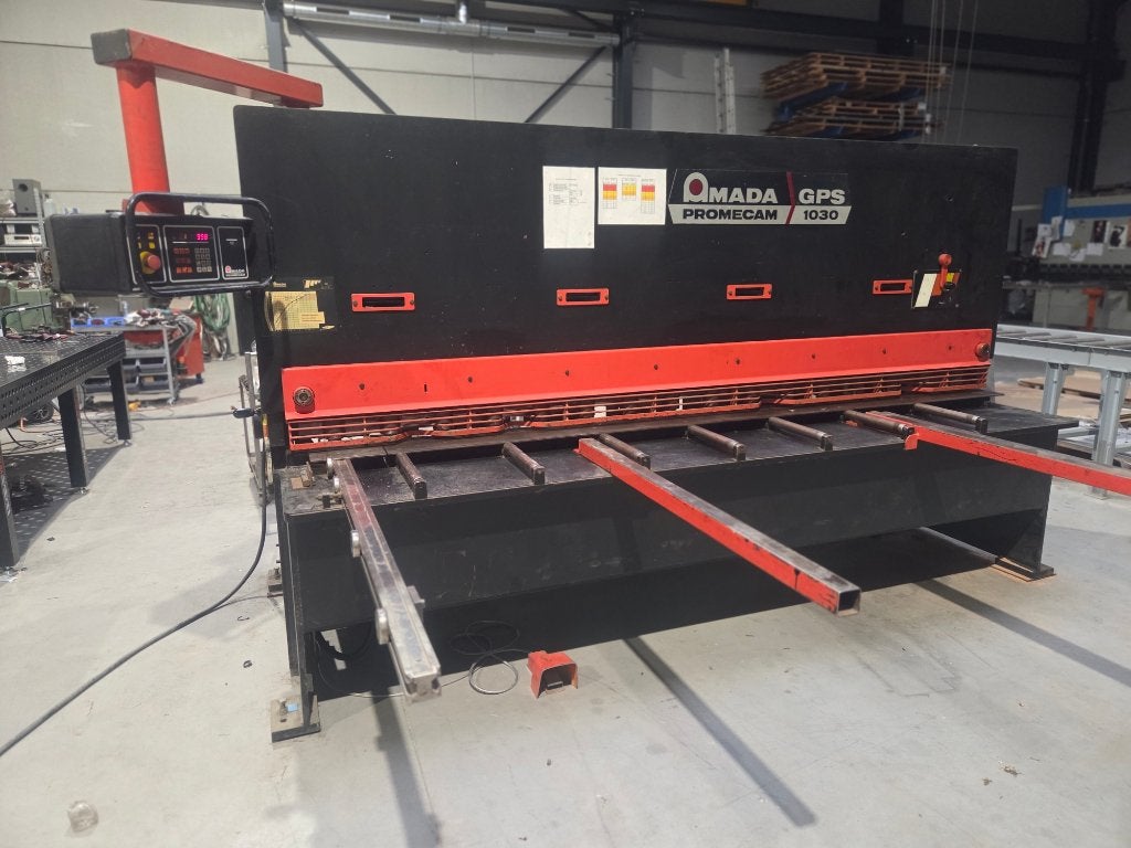 Amada gps 1030 plaatschaar, Enlèvement