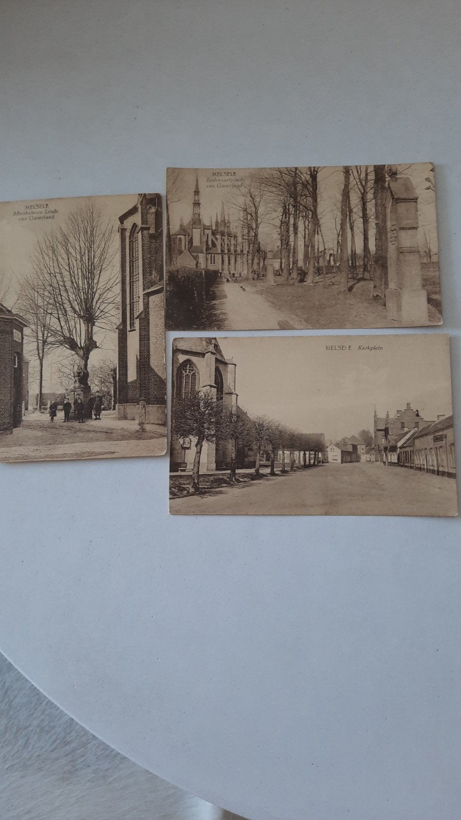 3 hele oude postkaarten beveren waas ( melsele), Antiek en Kunst, Ophalen of Verzenden