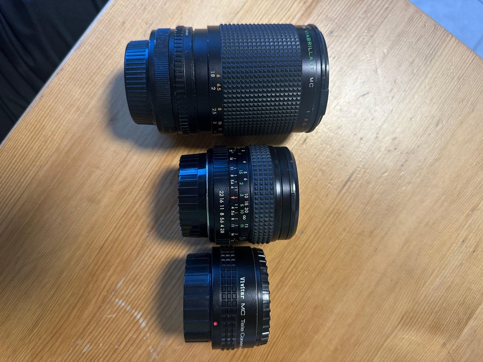 Vintage camera lenzen set, Ophalen, Gebruikt, Overige typen, Tamron