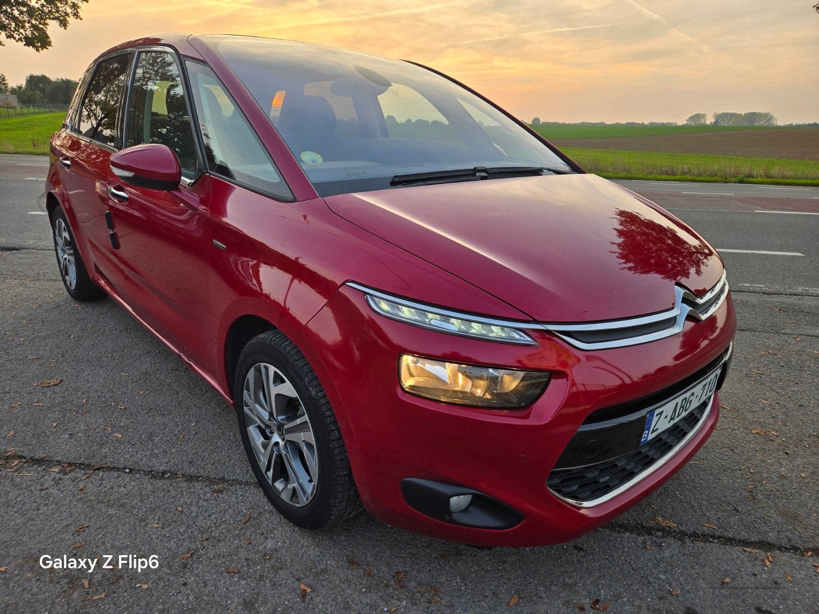 Citroen c4 picasso 16hdi 70.456km Automatique, Auto's, Automaat, Euro 5, Lederen bekleding, Zwart