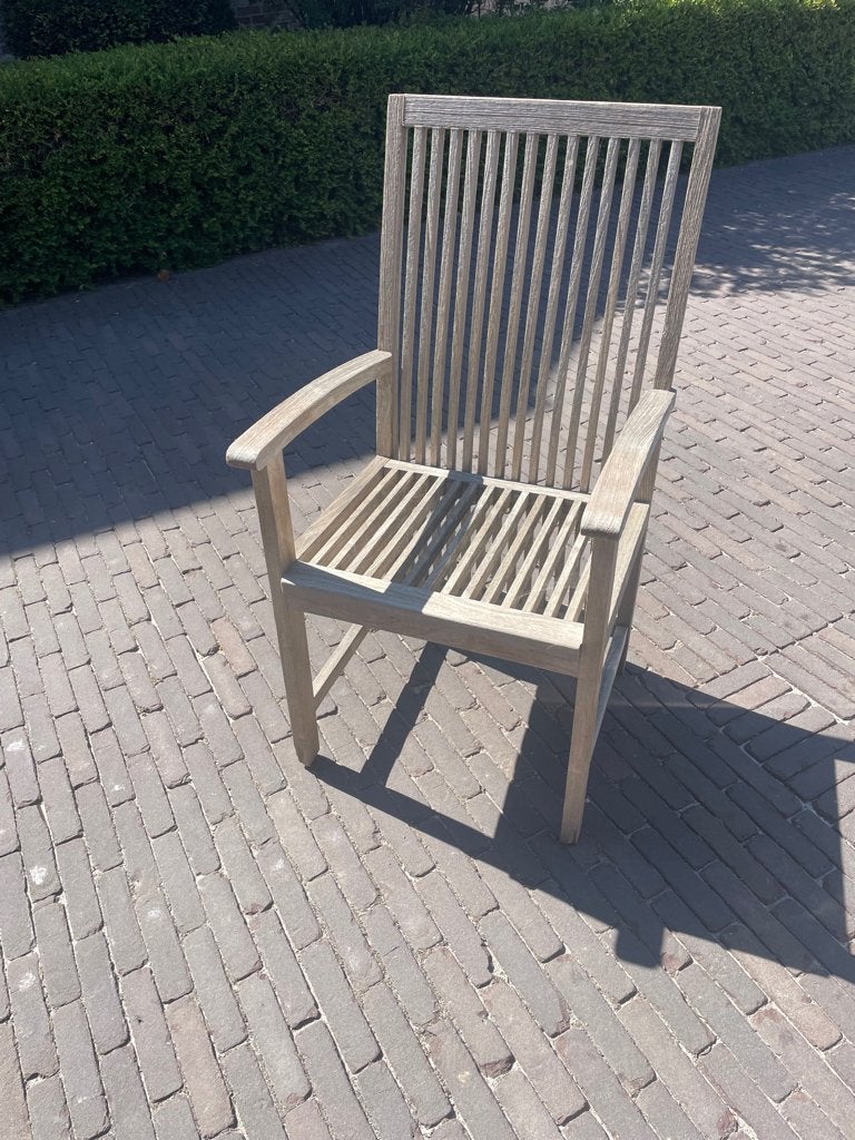 Chaises de jardin - 6 pièces en teck, Jardin & Terrasse, Chaises de jardin, Enlèvement, Utilisé, Bois de teck