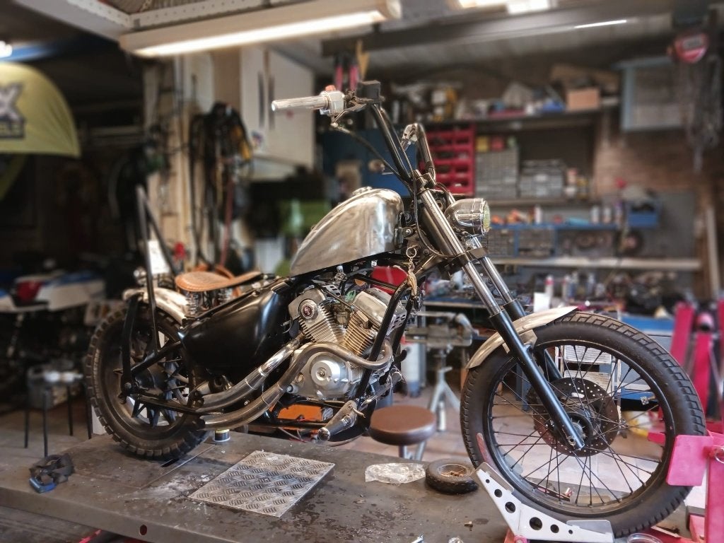 Custom chopper aprilla red rose, Fietsen en Brommers, 50 cc, 3 versnellingen, Ophalen, Aprilia