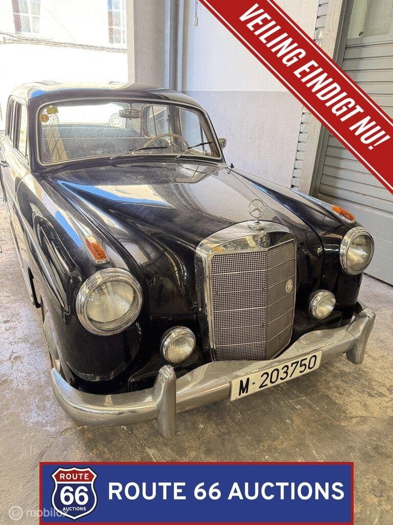 Mercedes-Benz 220 S Ponton | 1958 | Route 66 Auctions, Achat, Entreprise, Boîte manuelle, Autre carrosserie