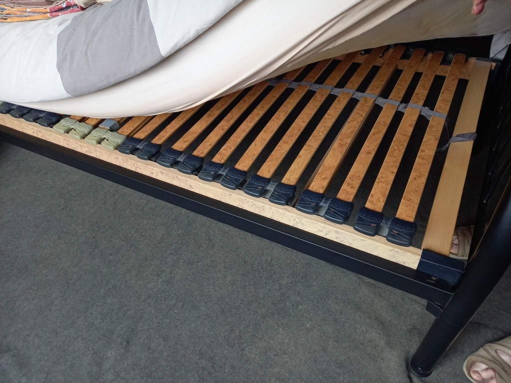 Eénpersoonsbed, Ophalen, 100 cm, Eenpersoons, Zwart