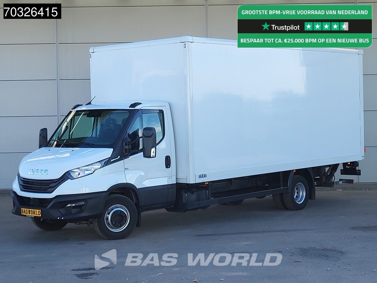 Iveco Daily 70C18 3.0L Automaat 1000KG Laadklep Luchtvering, Automaat, Stof, Gebruikt, Euro 6