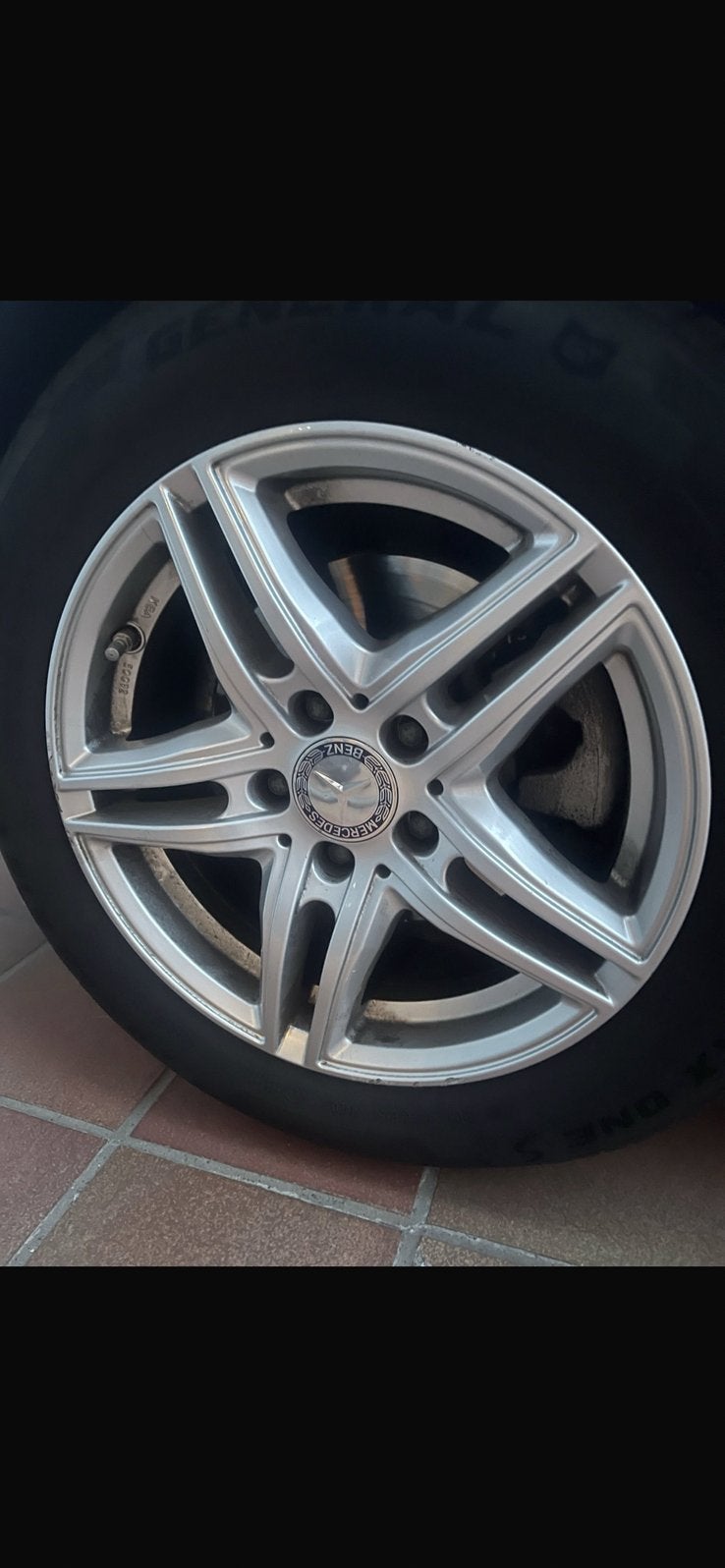 Mercedes C-Klasse W205/S205 velgen 16 inch zomerbanden 5x112, Ophalen, Gebruikt, Mercedes-Benz