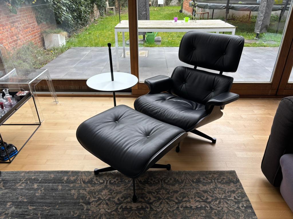 🖤 Vitra Eames lounge chair en ottoman 🖤, Maison & Meubles, Fauteuils, Comme neuf, Cuir, Enlèvement