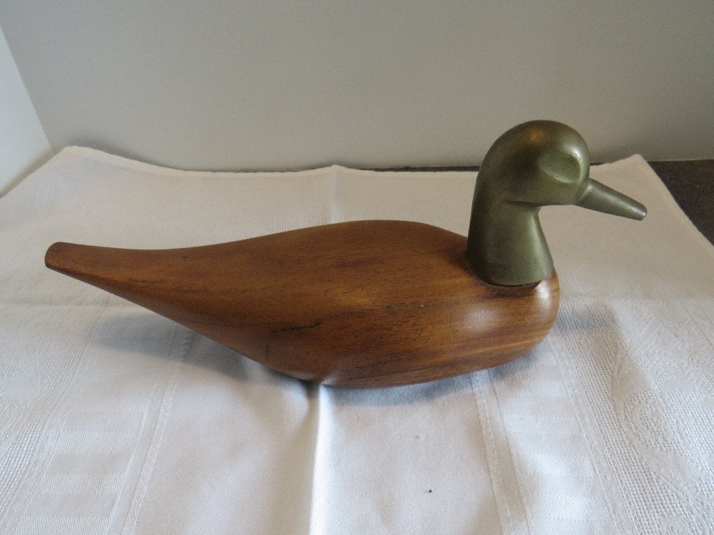 Canard décoratif en bois, Antiquités & Art, Enlèvement ou Envoi