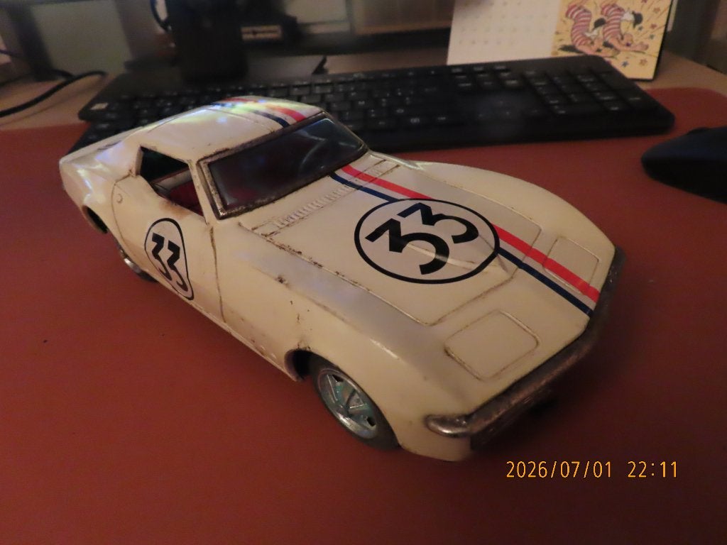 blikken speelgoed Corvette Made in Japan, Antiek en Kunst, Antiek | Speelgoed, Ophalen of Verzenden