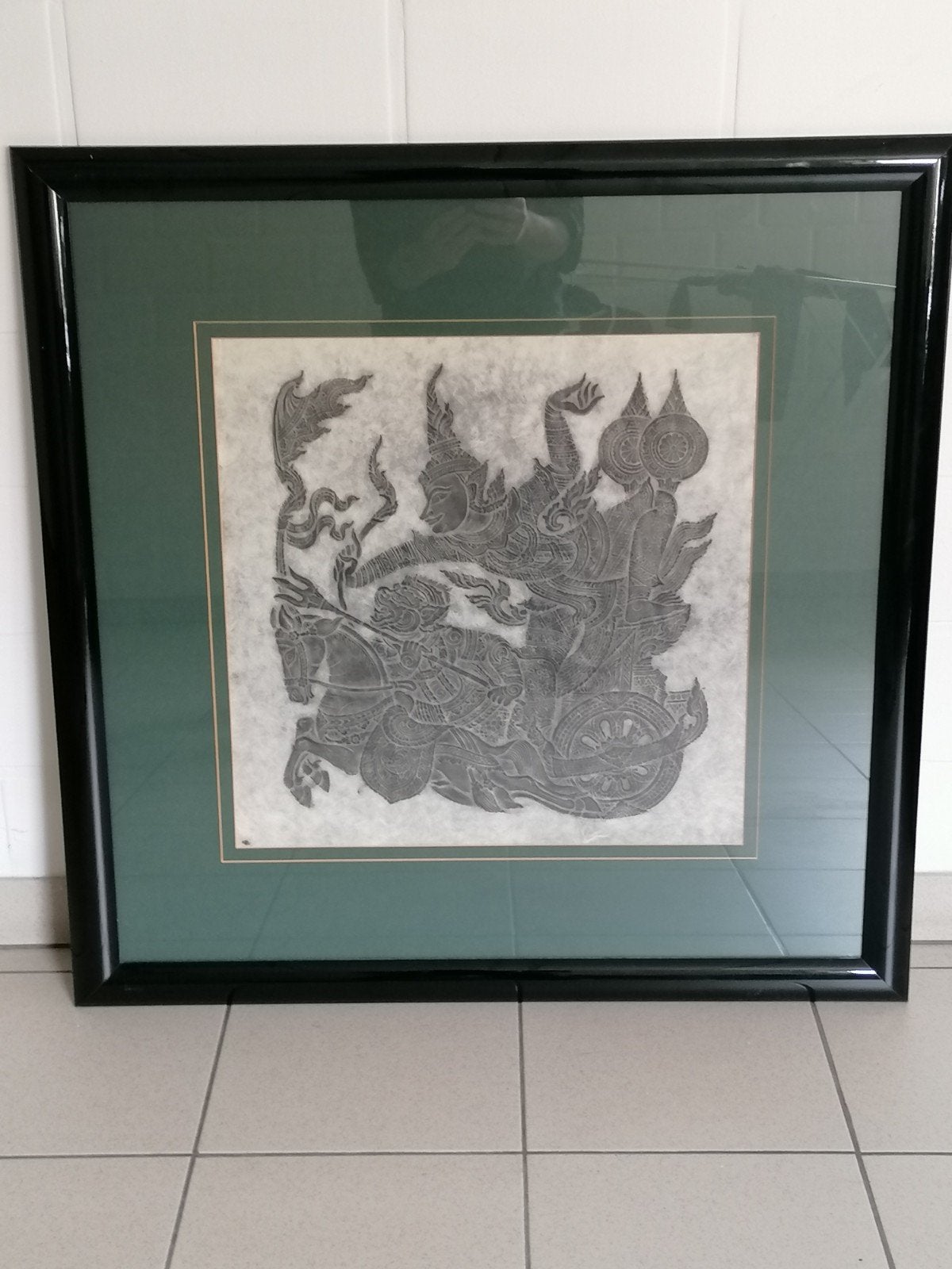 Vintage Thaise Tempelfrottoir (Temple Rubbing), Antiquités & Art, Enlèvement
