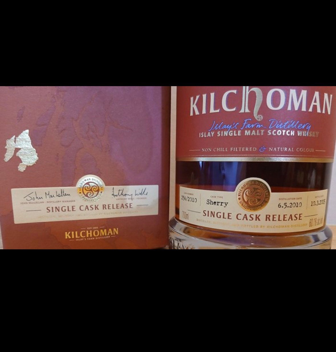 Kilchoman 2010 Single Cask - Exclusivement pour Silver Seal, Collections, Enlèvement ou Envoi, Comme neuf