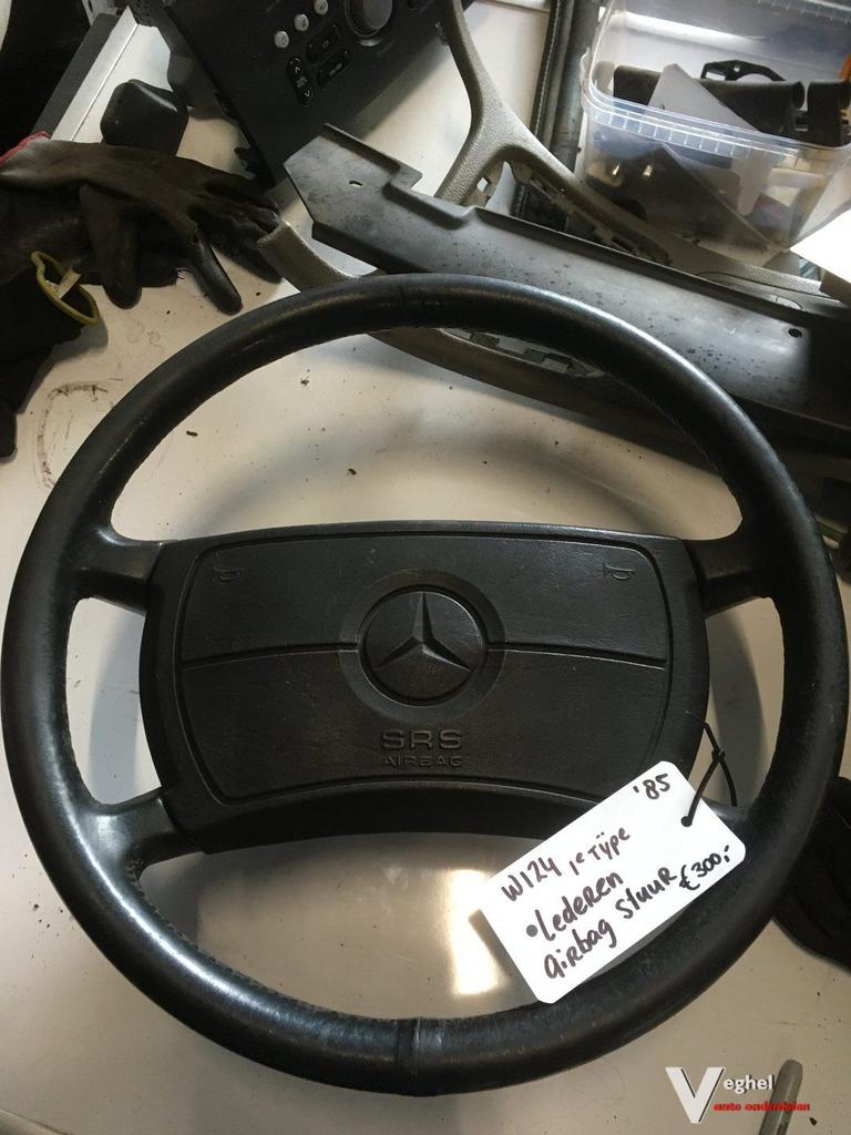 Mercedes w124 1985 origineel Lederen airbag stuur, Auto-onderdelen, Gebruikt, -, -, Ophalen of Verzenden