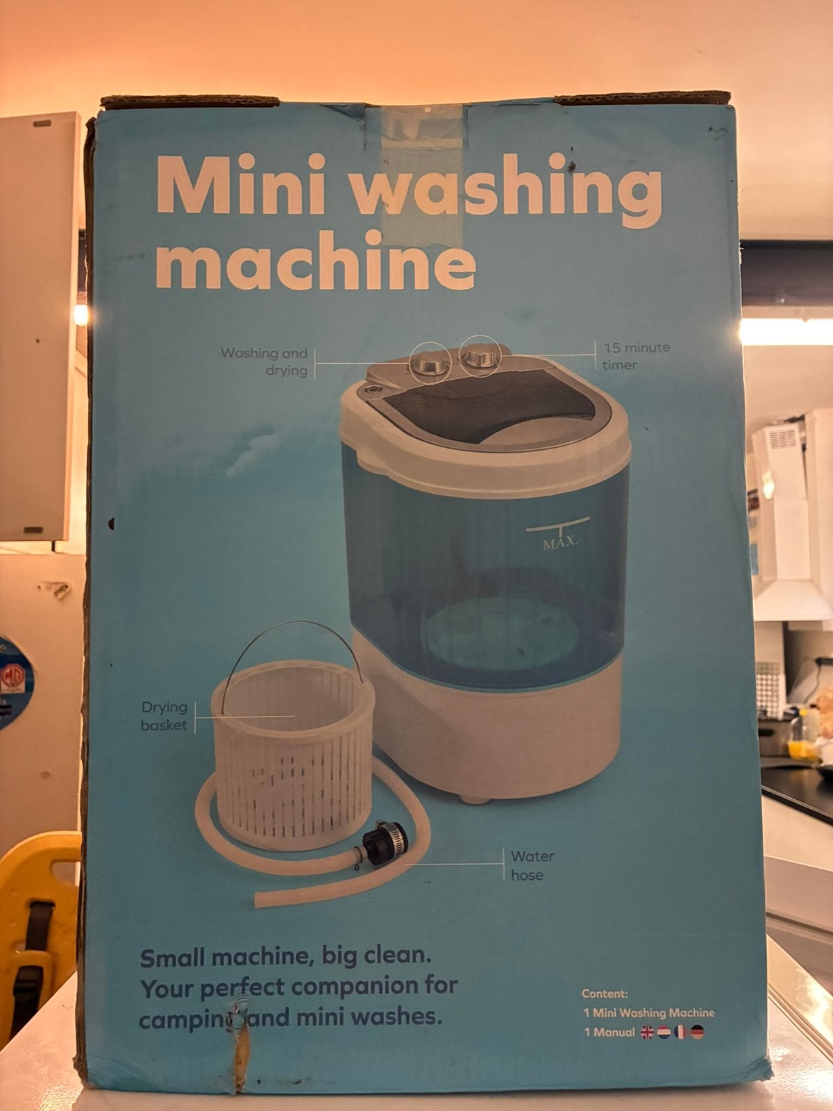 Mini wasmachine, Ophalen, Zo goed als nieuw