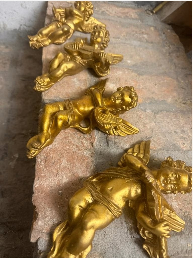 Set gouden engelen, Antiek en Kunst, Ophalen