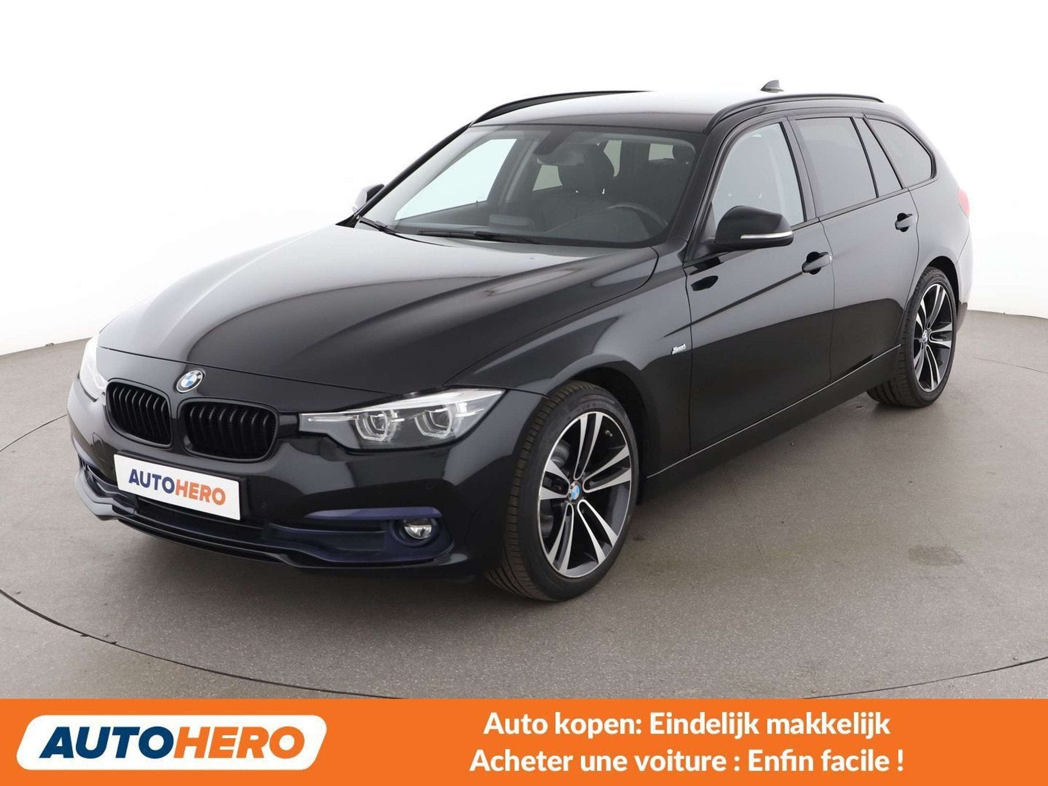 BMW 3 Serie 318 318i Sport Line (bj 2018), Auto's, 100 kW, Achterwielaandrijving, Gebruikt, Zwart
