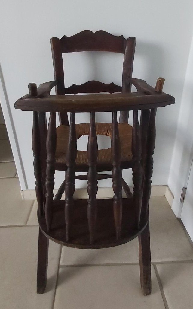 Mooie antieke houten kinderstoel / Kakstoel, Enlèvement