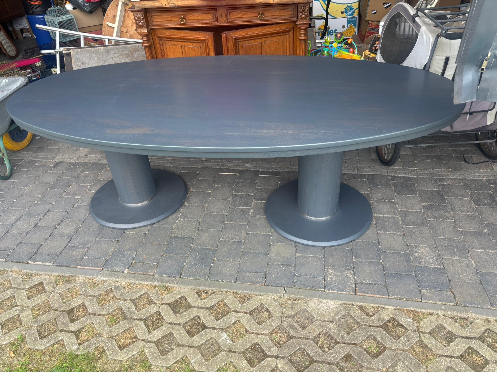 Mooie zware stevige grote tafel, Huis en Inrichting, Ophalen, Zo goed als nieuw