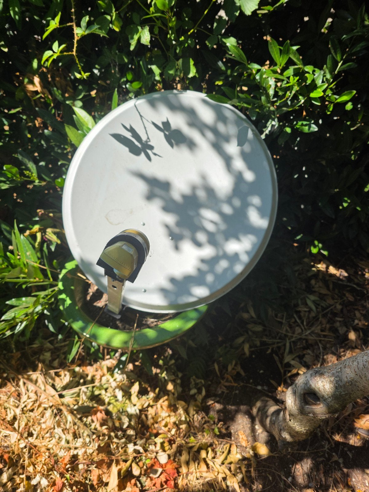 Satellietschotel 60 cm met Hirschmann CS 300 Single LNB, TV, Hi-fi & Vidéo, Antennes paroboliques, Enlèvement, Utilisé, Antenne (parabolique)