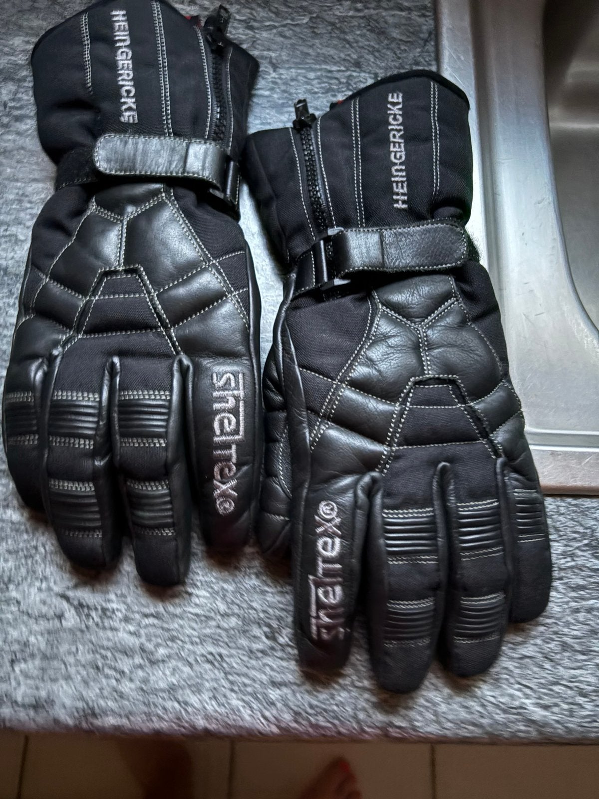 Te koop moto handschoenen in leder maat S, Enlèvement, Gants