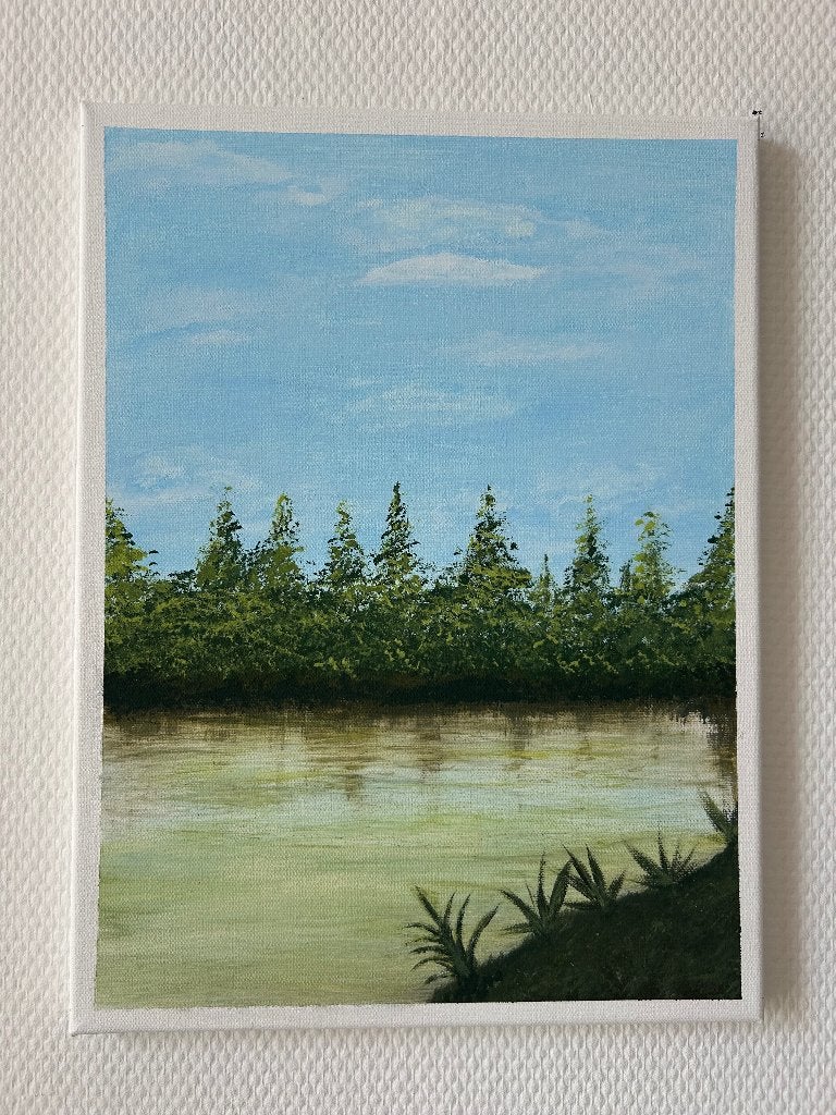 Tableau peinture acrylique, Antiquités & Art, Art | Peinture | Classique, Peint à la main, Enlèvement ou Envoi, Peinture acrylique
