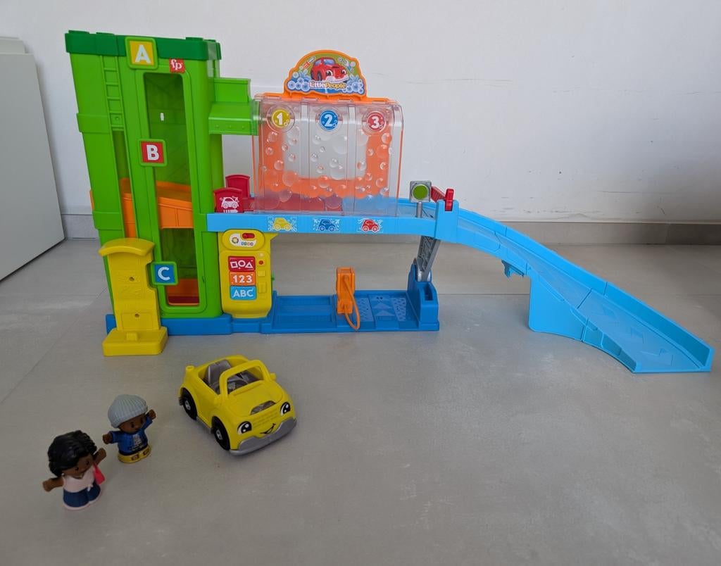 Fisher price - Little People carwash/garage, Kinderen en Baby's, Ophalen