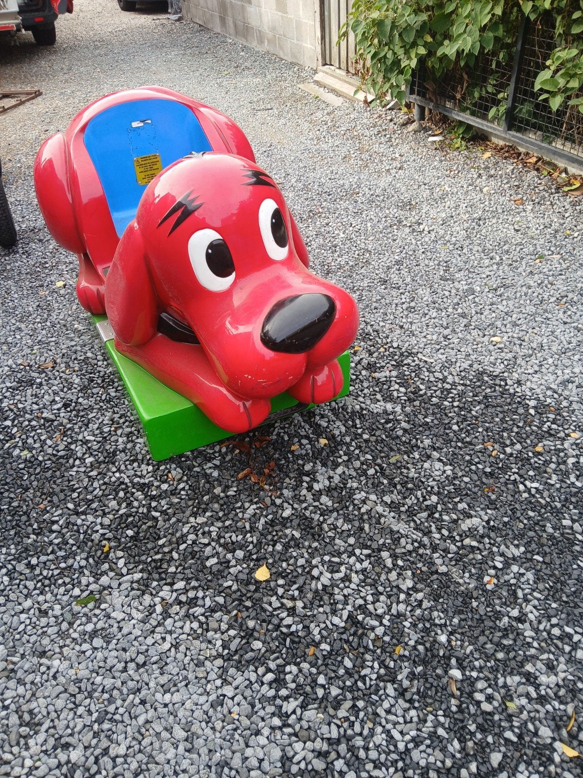 kiddy ride figuur, Ophalen