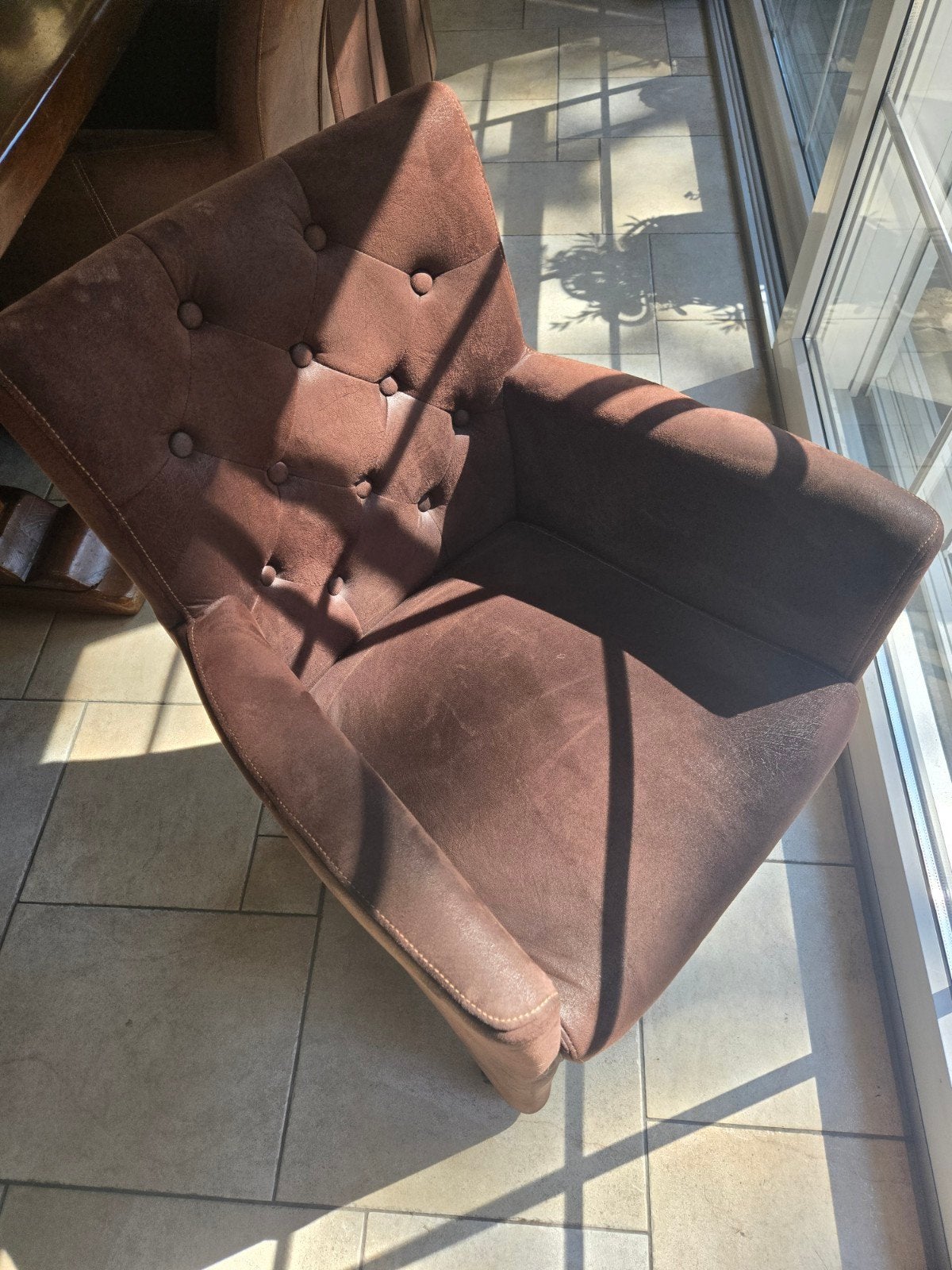 8 eetkamerstoelen., Ophalen, Bruin