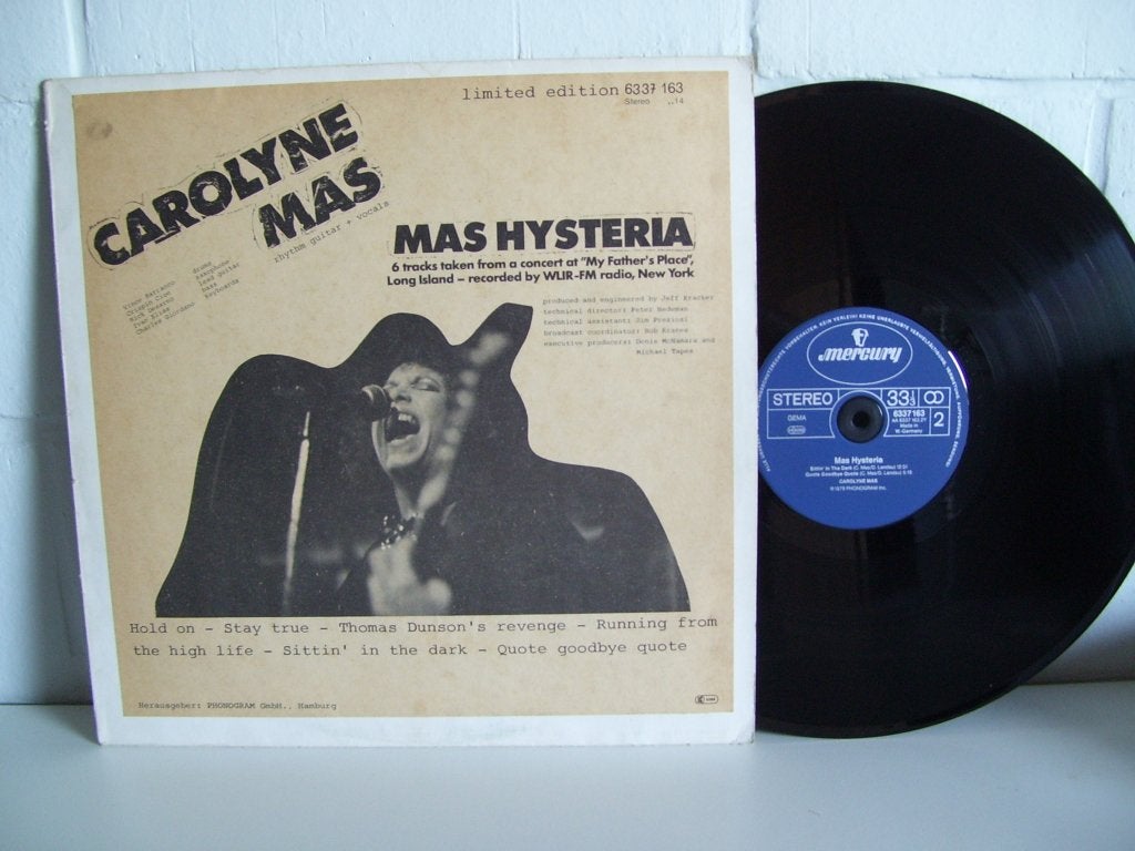 CAROLYNE MAS  mas hysteria, Cd's en Dvd's, LP, Blues Rock, Originele persing, Ophalen of Verzenden