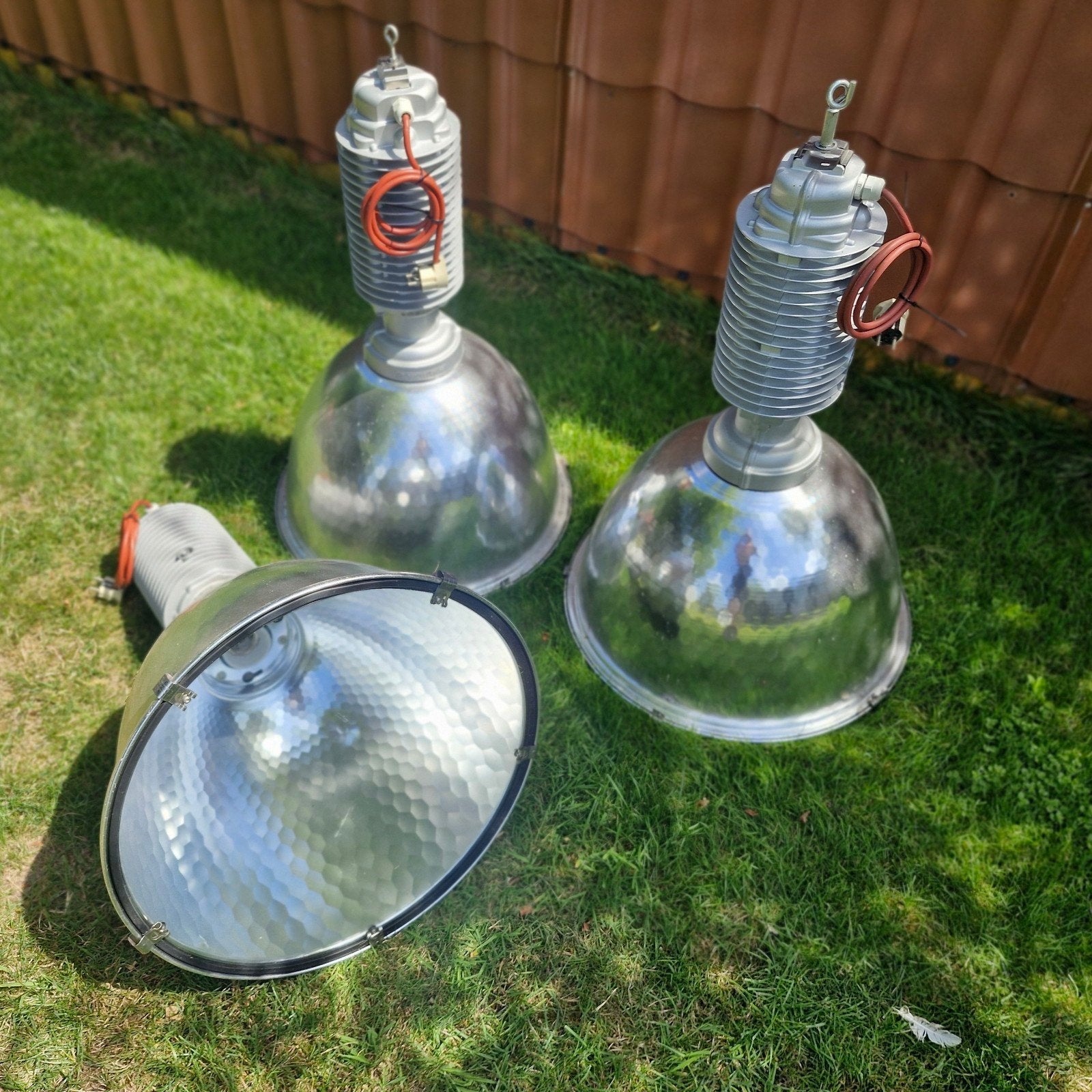 3 lampes industrielles des années 80., Enlèvement